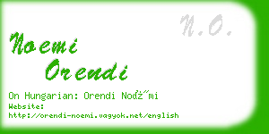 noemi orendi business card